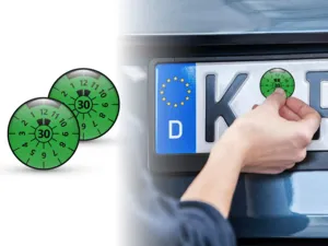 TUV Aufkleber 3D Gel Silikon Plakette 2030